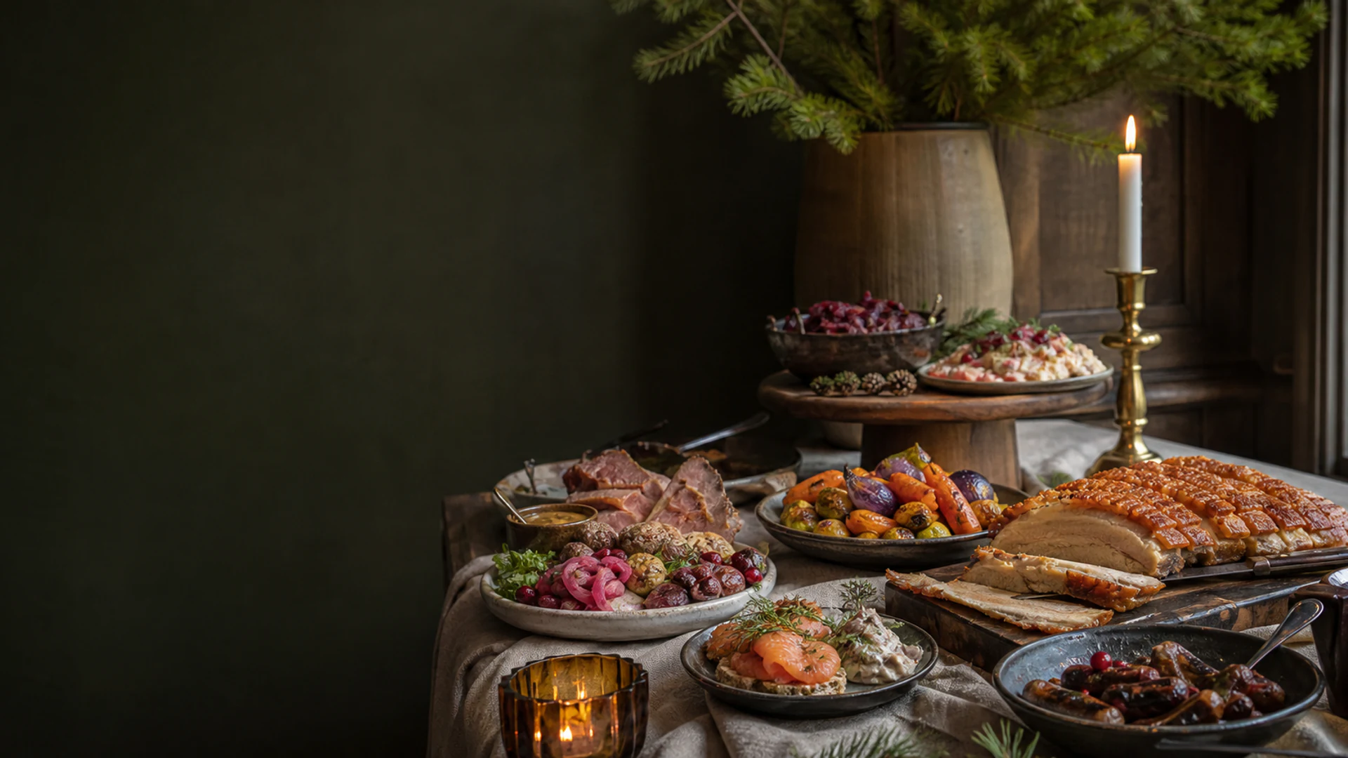 Gammeldags julekoldtbord fra Nobel Catering & Conditori
